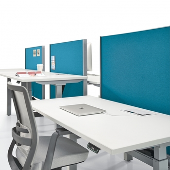 Photo of FreeFit Rectangular Worksurfaces & Bases by Global, vue 1, available at Oburo in Montreal